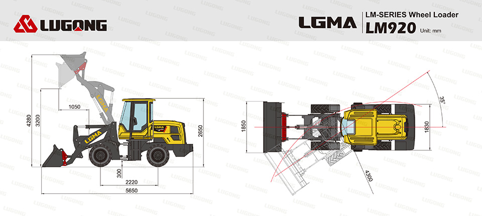 LM920 Compact Wheel Loader Structure